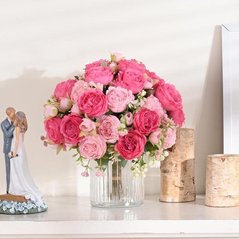 Artificial Peony Bouquet